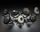 Custom Pebble Ring with Your Choice of Gemstone