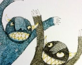 Arrg Monster A4 Print