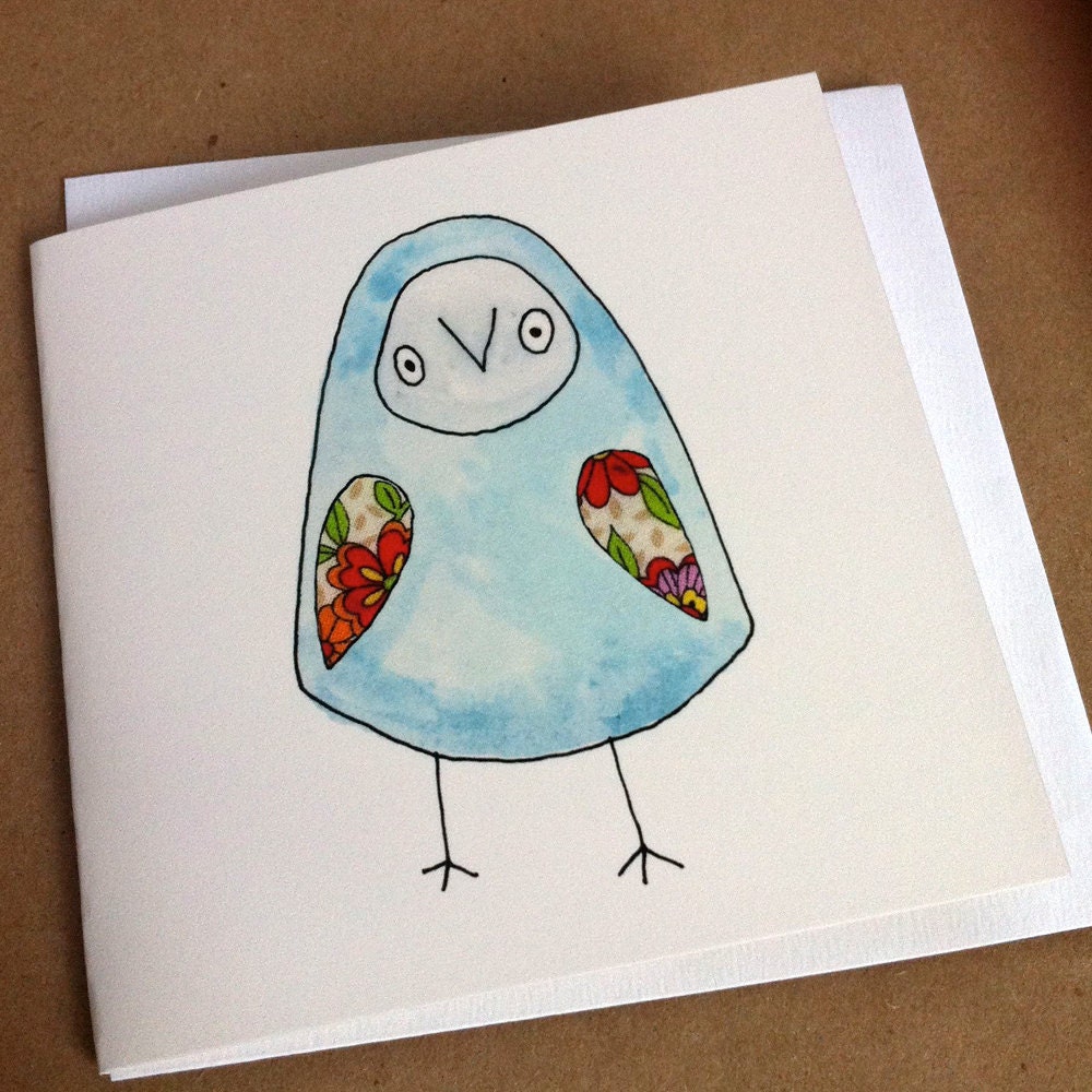 Blue Bird Card