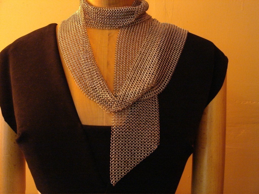 stainless steel unisex mesh scarf or hip wrap