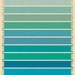 Litmus Blue CMYK Print - Large - Print - Bars - Pantone - Index color - blue - 10x13