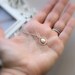 Bridesmaid Infinity Necklaces, Set of FOUR (4), Pearl Bridesmaid Gift Set, Silver Infinity Pendant, Teardrop Pearl, Pearl Eternity Necklace