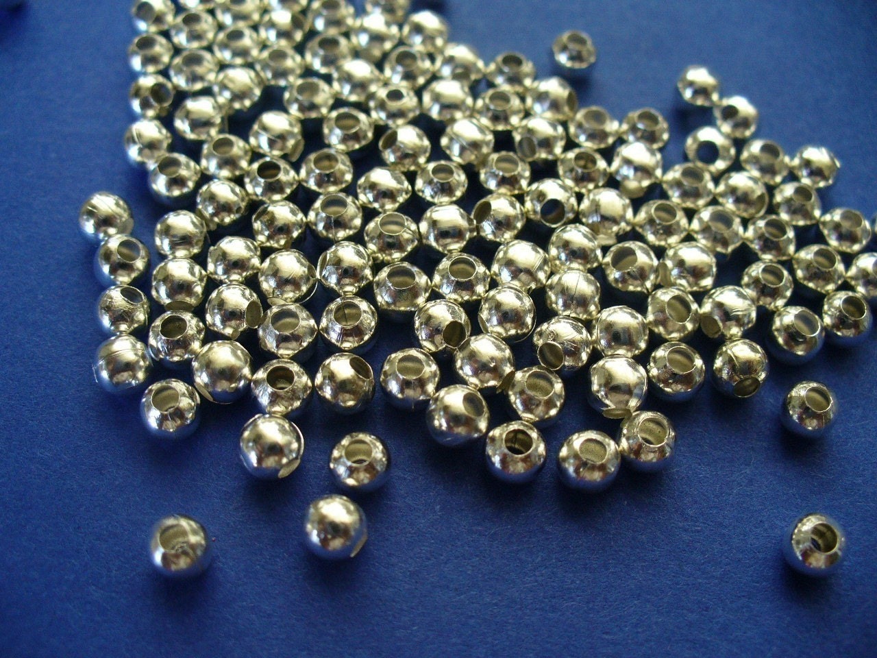 4mm Silver Plated Spacer Beads - Take 100 of them