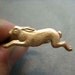 Frolicking Brass Bunny Rabbit Ring