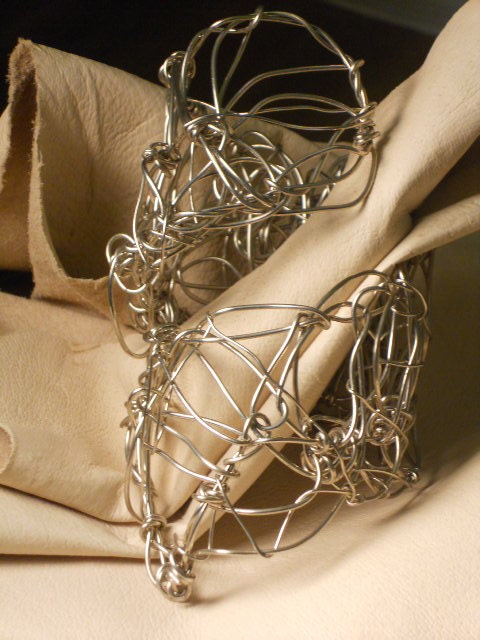 Nickel Wire Sculpted Bracelet