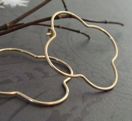 golden gothic hoops