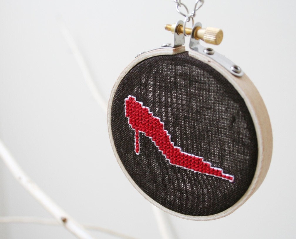 Red Stiletto Necklace