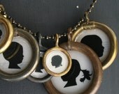 custom silhouette pendant - single silhouette
