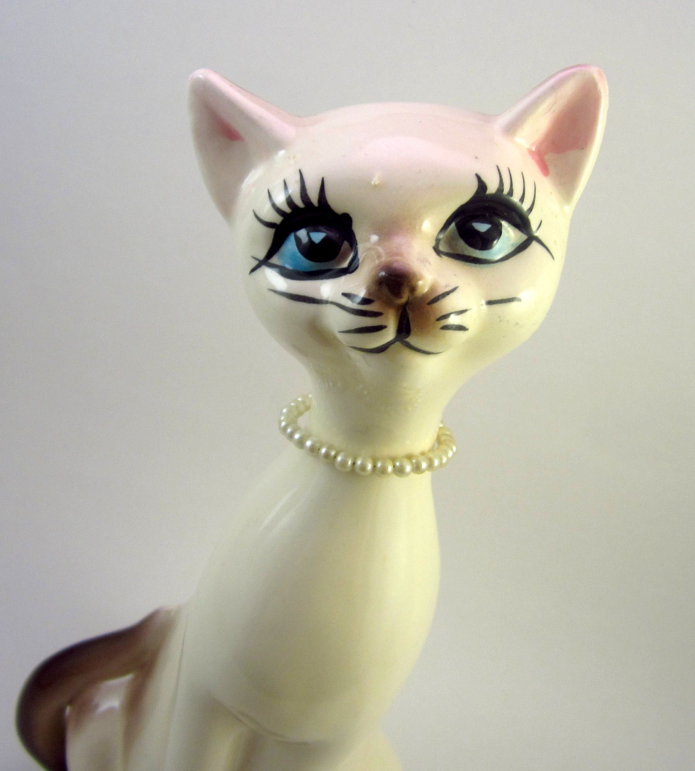 Vintage Siamese Cat - Mid Century Ceramic - Retro Kitty