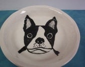 Boston Terrier dog plate
