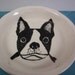 Boston Terrier dog plate