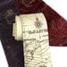 Maritime map necktie, "Bermuda Triangle." Screen printed men's microfiber tie, antique brass ink. Choose color & standard or narrow width.