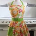 Retro Apron Floral Bouquet on Yellow - CHLOE