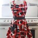 Retro Apron Mod Red White BBQ MAGGIE