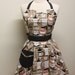 Retro Coffee Apron on Brown BELLA