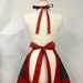 Apron French Maid Polka Dot with Red Double Circle Skirt
