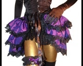 ISIS UNVEILED Burlesque Gothic Steampunk Purple Show Bustle Skirt