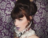 Steampunk Victorian Gothic Silk Collar Choker THE LADY ADVENTURER Victorian Decadence by Lovechild Boudoir.