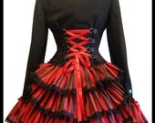 Steampunk Victorian Gothic Corset Bustle Jacket THE ROCKET MISTRESS  Frock Coat Burlesque Vintage Pirate Queen Couture