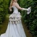 Opulent Vintage Bustle Steampunk Silk Bridal Bustle THE COMPANY of  WOLVES Victorian Decadence by Lovechild Boudoir