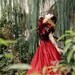 Steampunk Feather Shrug Gothic Hollywood Glamour SAVAGE ROSE Victorian English Eccentric Couture Fashion by Lovechild Boudoir.