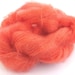 Fingering 4ply kid mohair silk yarn, hand-dyed, Tangerine Tango, knitting crochet wool, Perran Yarns, Orange Sorbet, pumpkin flame carrot