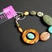 WHAT ON EARTH beaded bracelet made with gemstones, shells and sterling silver parts. Eclectic stone bracelet. Funky jewelry. Chunky.