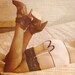 Pink Nylon Heart Hot Shorts as seen in BUST Magazine