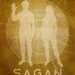 8x10 Astronomy Art Print, Carl Sagan Cosmic Pioneer, Astrophysics Poster, Geek Chic Nerd Art, Geeky Astronomer Art, Pioneer 10 Cosmology Art