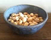 Blue handmade ceramic bowl- Prep Bowl- Serving Bowl