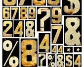 Letters and Numbers Digital Collage Sheet LN200