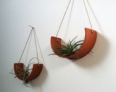 Hanging Air Plant Cradle (tm) - Natural TerraCotta Planter Vase