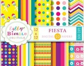 FIESTA PAPERS for cards, invites, scrapbooking Commercial USE Il_170x135