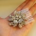 Victorian Style Bridal Hair Comb, Crystal Wedding Hairpiece, Vintage Bridal Hair Accessories, Wedding Hair Comb, MIRABELLE