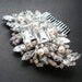 Vintage Style Bridal Hair Comb, Art Deco Wedding Hair Comb, Bridal Hair Accessories, Tiffany Inspired Hair Comb, GERTRUDE