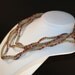 Marrakesh ... Necklace . Beadwoven . Bracelet . Twisted . Rich Colors . Sand . Magenta . Purple . Orange . Gold . Versatile . Luscious
