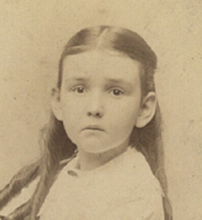 Sad girl cabinet card victorian sash costume mourning melancholy
