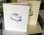 Toaster Illustration Note Card