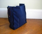 Nude bookbag indigo - XL