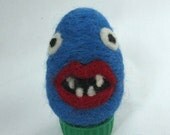 Needle Felted Easter Egg - Plush Monster Easter Toy
