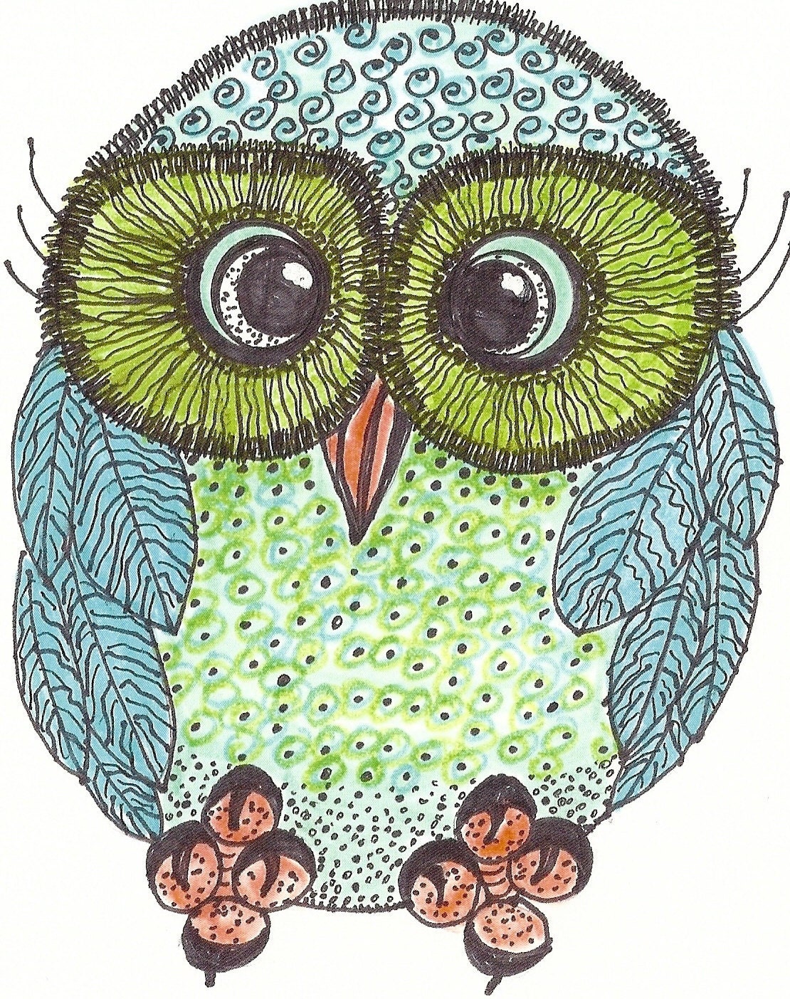 Whimsical Owl Art Print Of An By Lynnetteaprilarts On Etsy whimsical-owl-art-print-of-an-by-lynnetteaprilarts-on-etsy