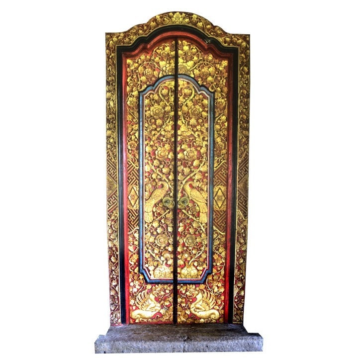 Fancy Gold Fairy Door  Vinyl Wall Decal