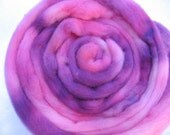 Handdyed BFL Roving - Venus Colorway - 3.8 Ounces - Free Domestic Shipping