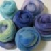 Handdyed Wool Roving Grab Bag - The Blues, a Paintbox for Felt Makers - Free Domestic Shipping