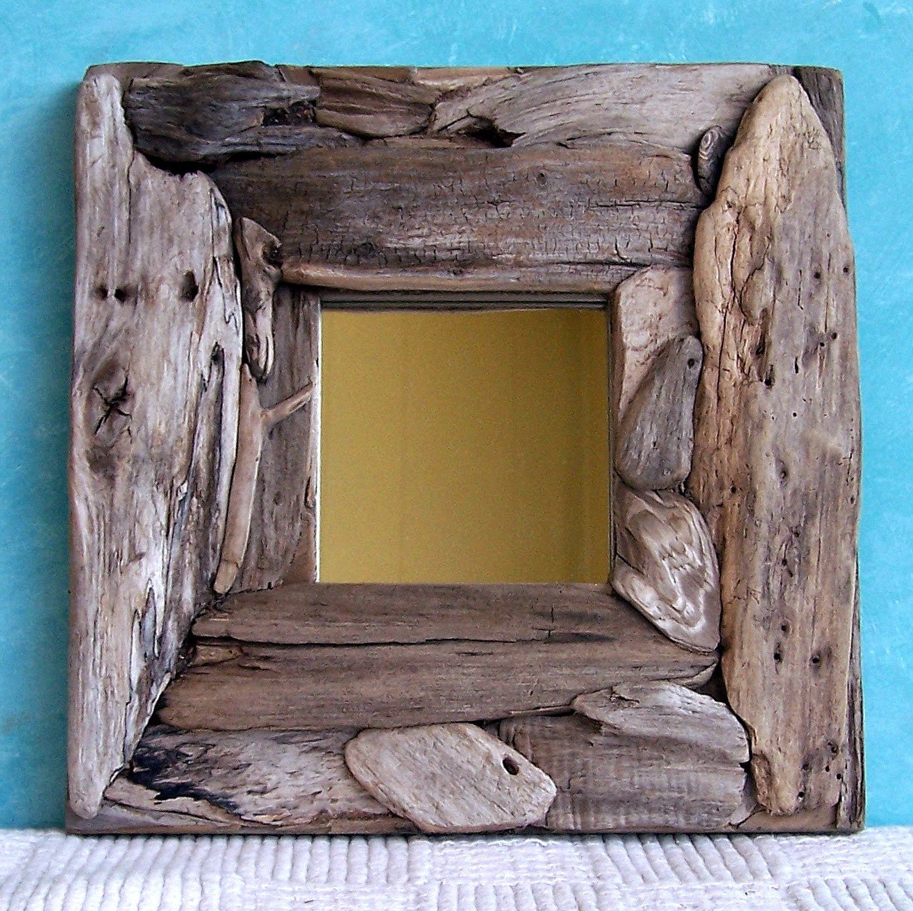 Driftwood Mirror 10 x 10 Shades of Grey
