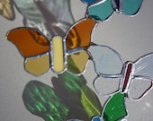 Butterflies Stained Glass Sun Catcher