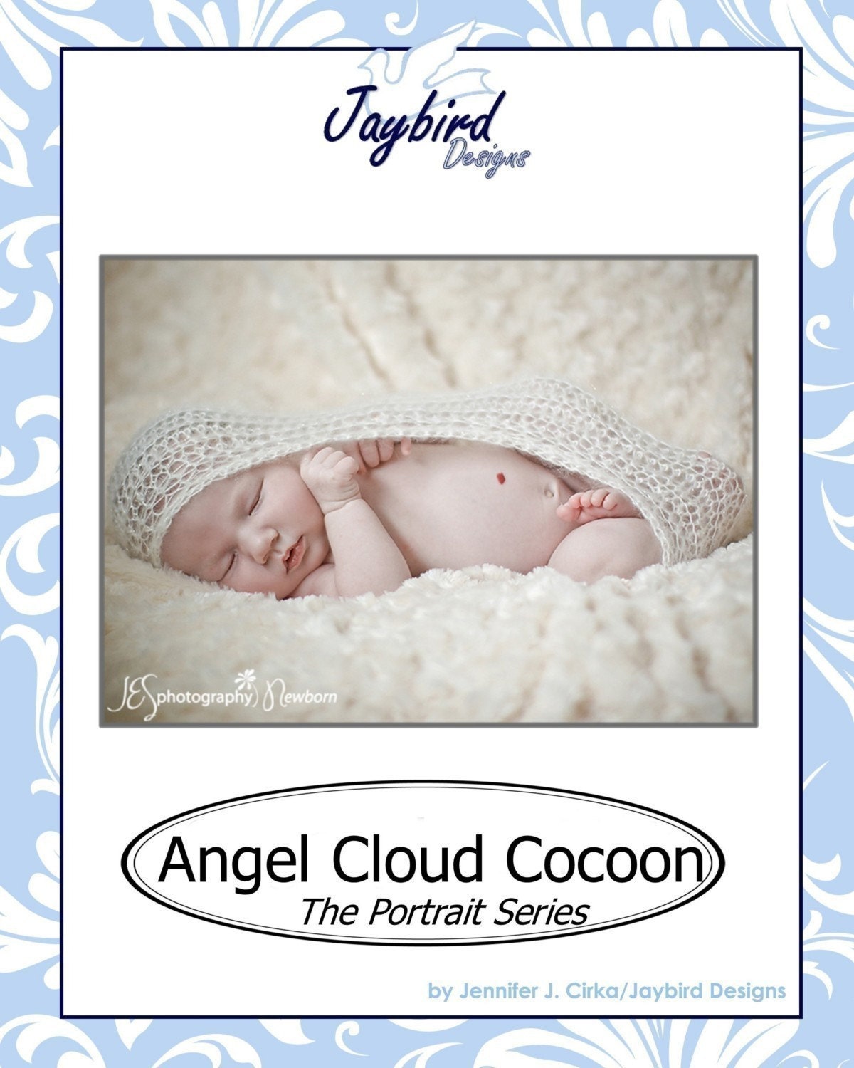 PATTERN Crochet Angel Cloud Cocoon Nest Photo Prop Instant Download
