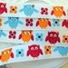 Owls white  grosgrain ribbon 5 yards