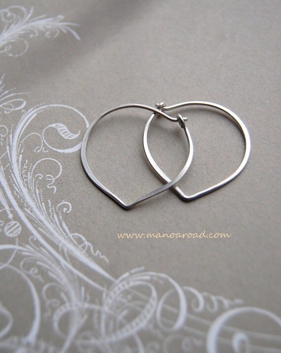 Momo Hoops - Hammered Sterling Silver Hoop Earrings