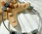 Swarovski Cube Bracelet in Vitrail